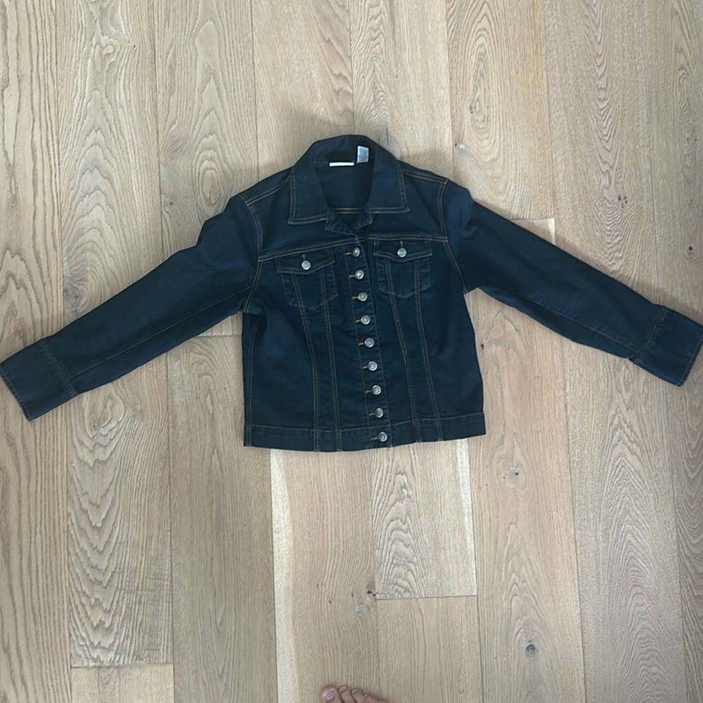 Chicos Platinum Jean jacket